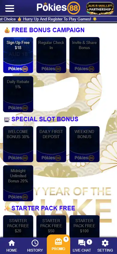 Pokies88 Casino screenshot 3