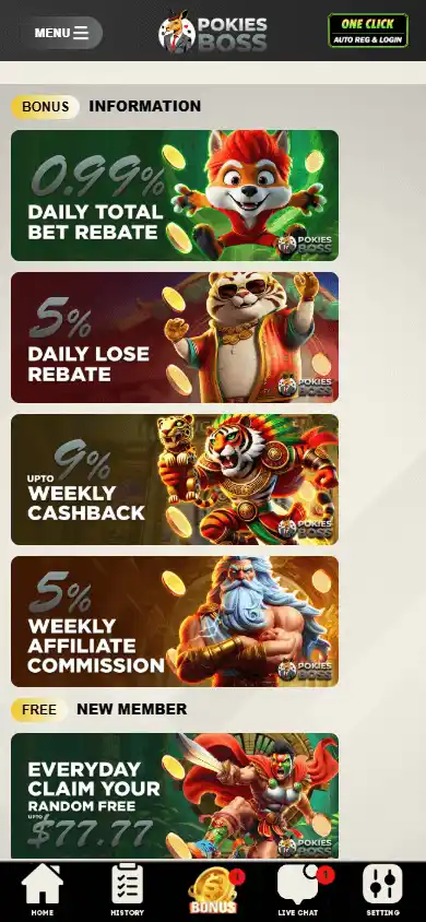 PokiesBoss Casino screenshot 5