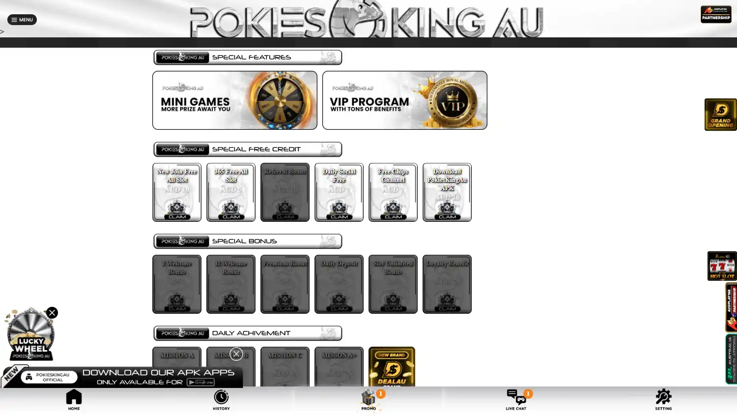 POKIESKINGAU Casino screenshot 2