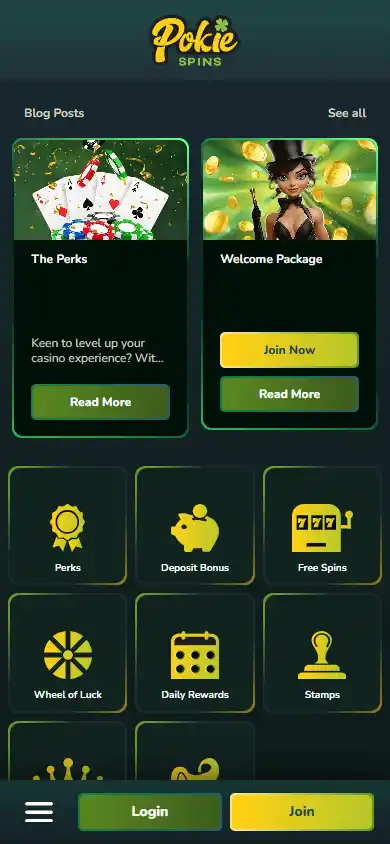 PokieSpins Casino screenshot 4
