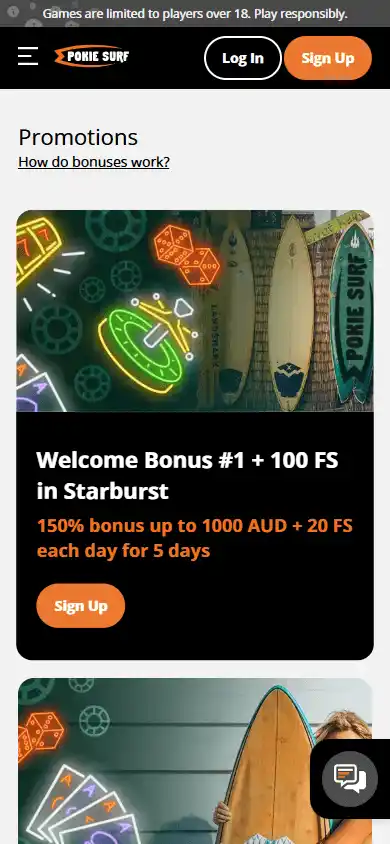 PokieSurf Casino screenshot 6