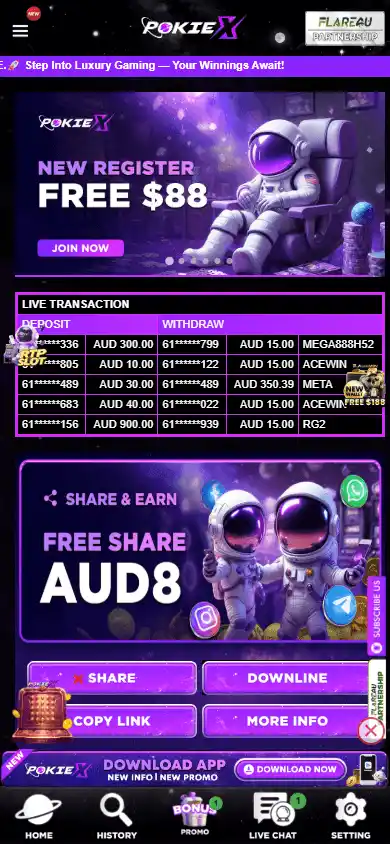 PokieX Casino screenshot 3