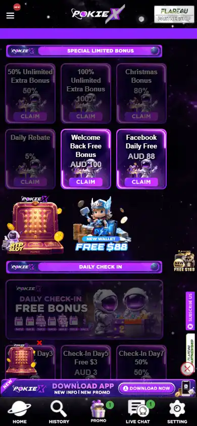 PokieX Casino screenshot 4