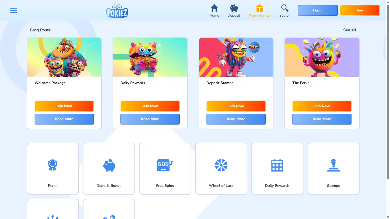 Pokiez Casino screenshot 2