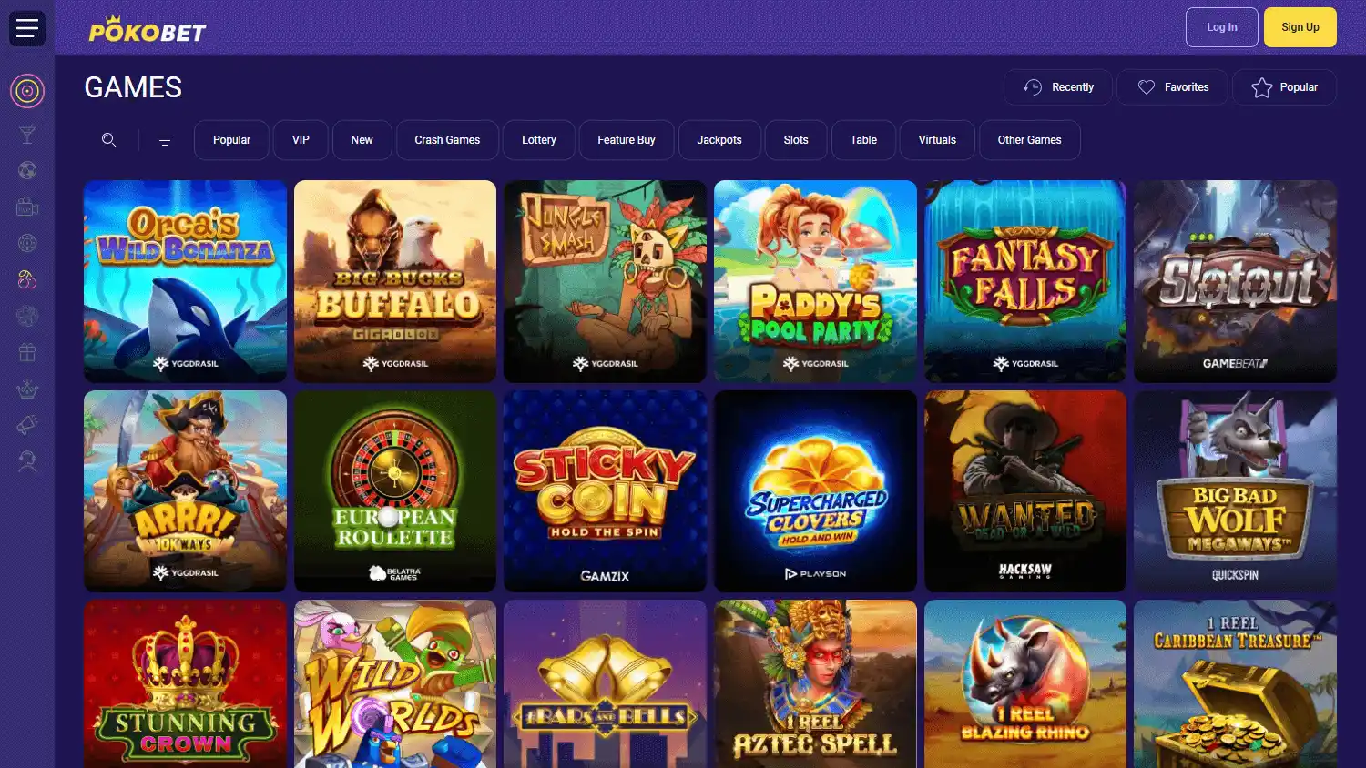 Poko.bet Casino screenshot 1
