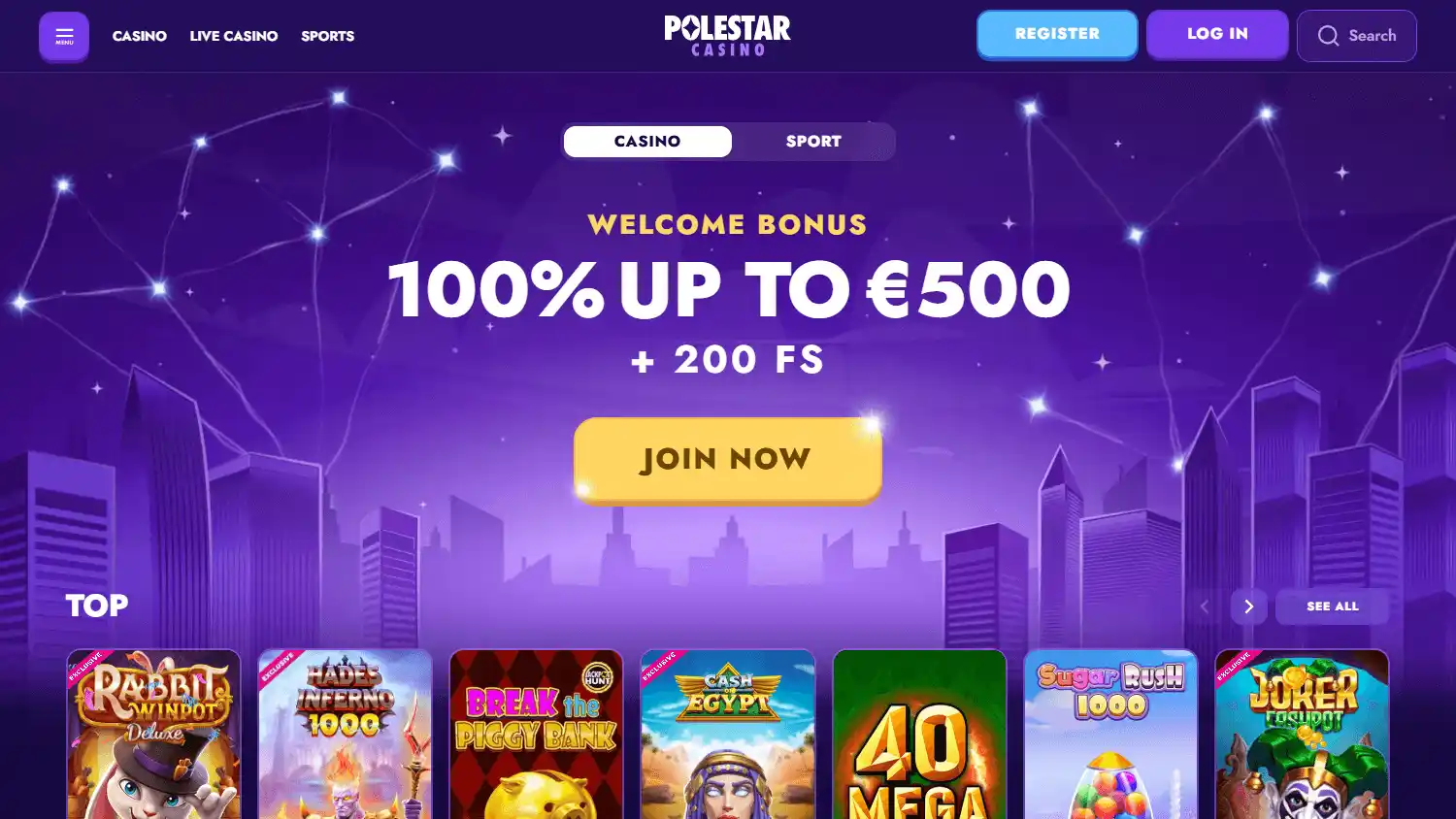 Polestar Casino screenshot 1