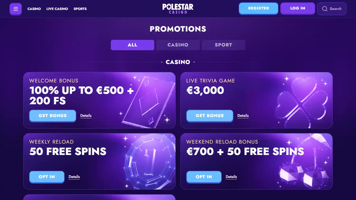 Polestar Casino screenshot 3