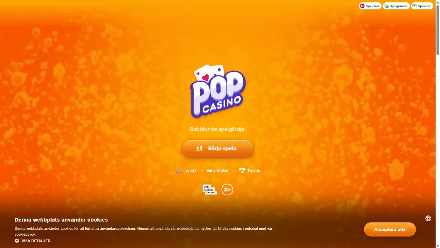 Pop Casino screenshot 1
