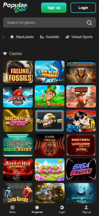 Popular Bet Casino screenshot 5
