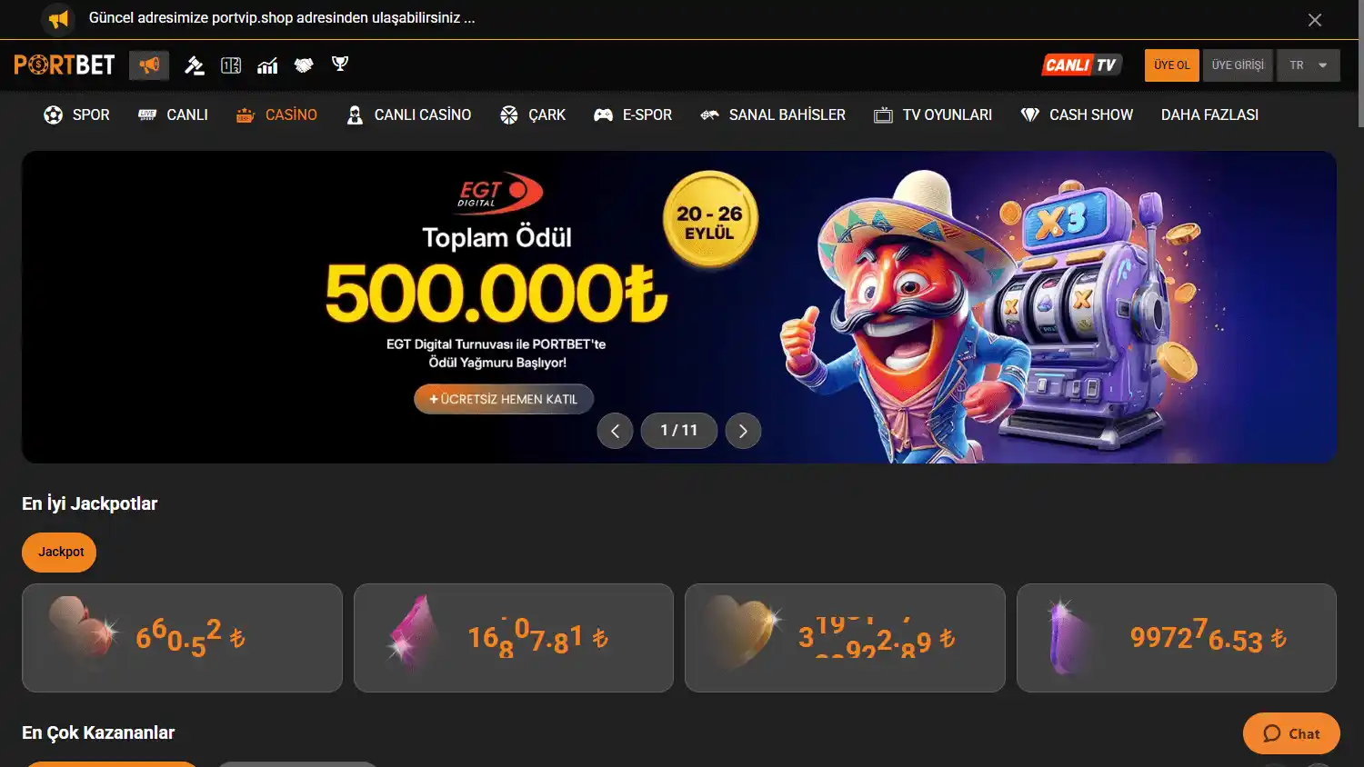 PortBet Casino screenshot 2