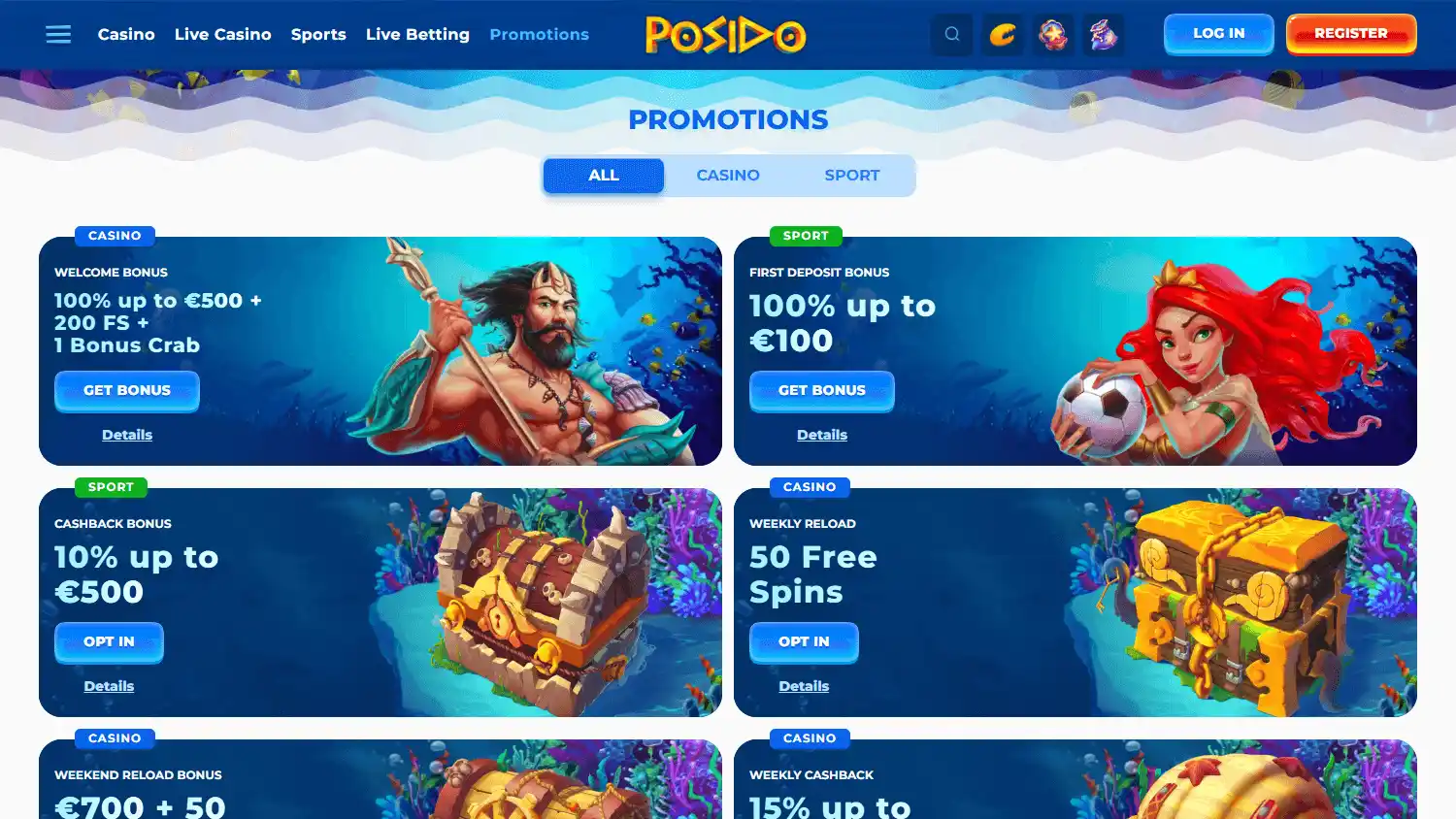 Posido Casino screenshot 3