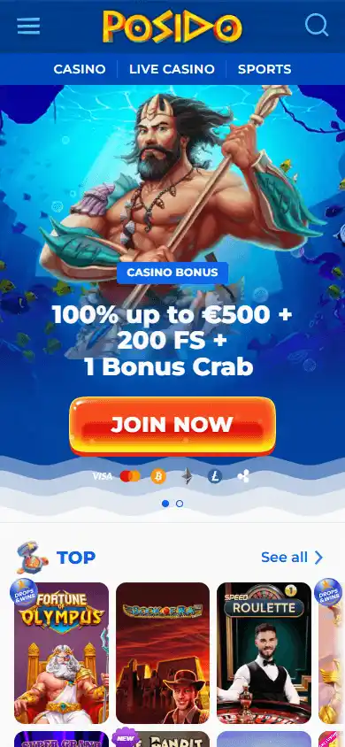 Posido Casino screenshot 4