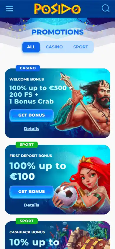 Posido Casino screenshot 6