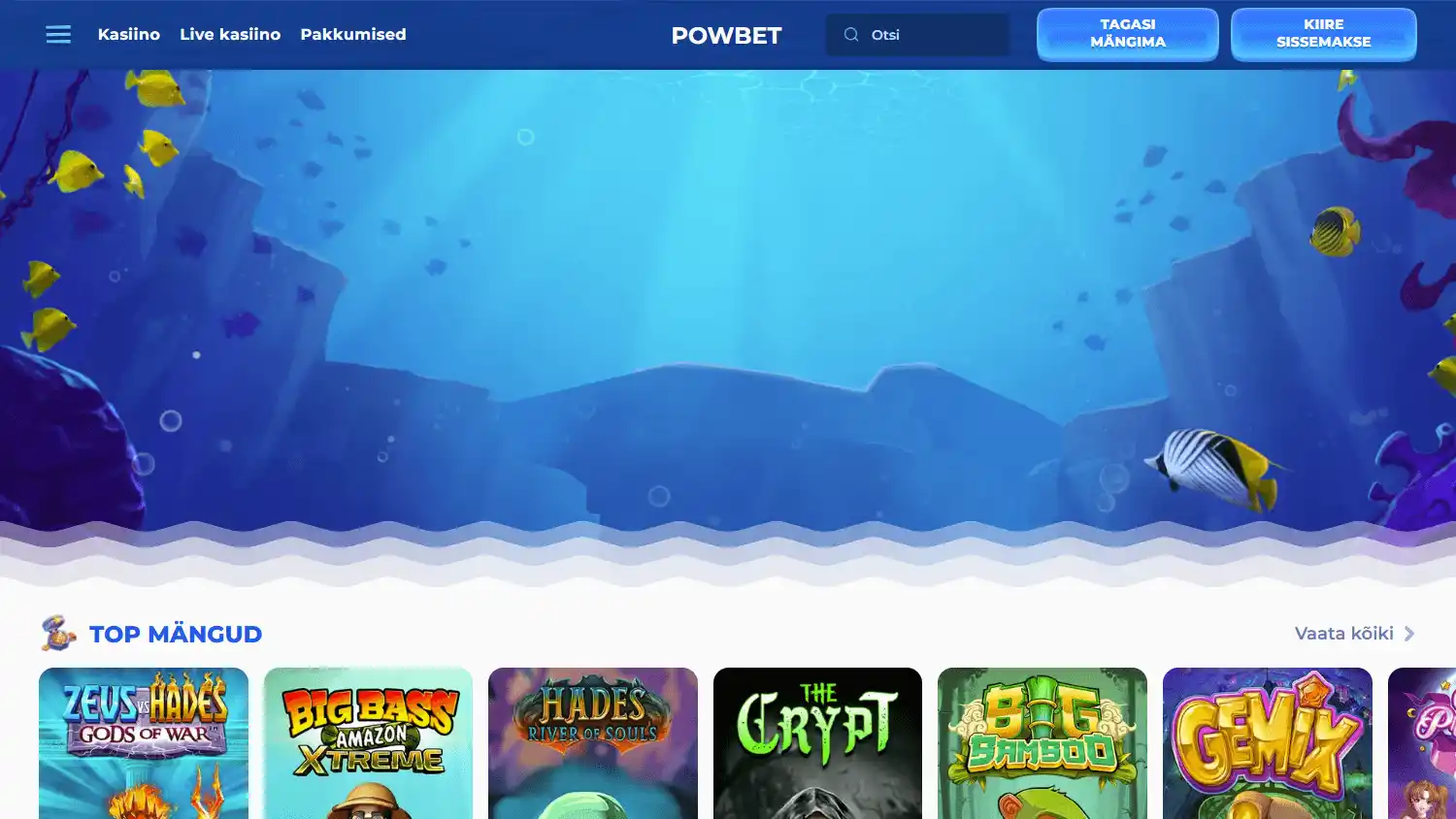 Powbet Casino screenshot 1