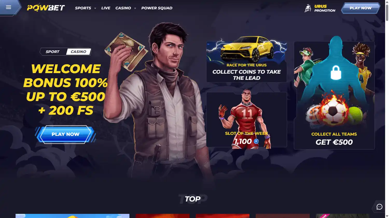 Powbet Casino screenshot 2