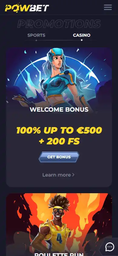Powbet Casino screenshot 7