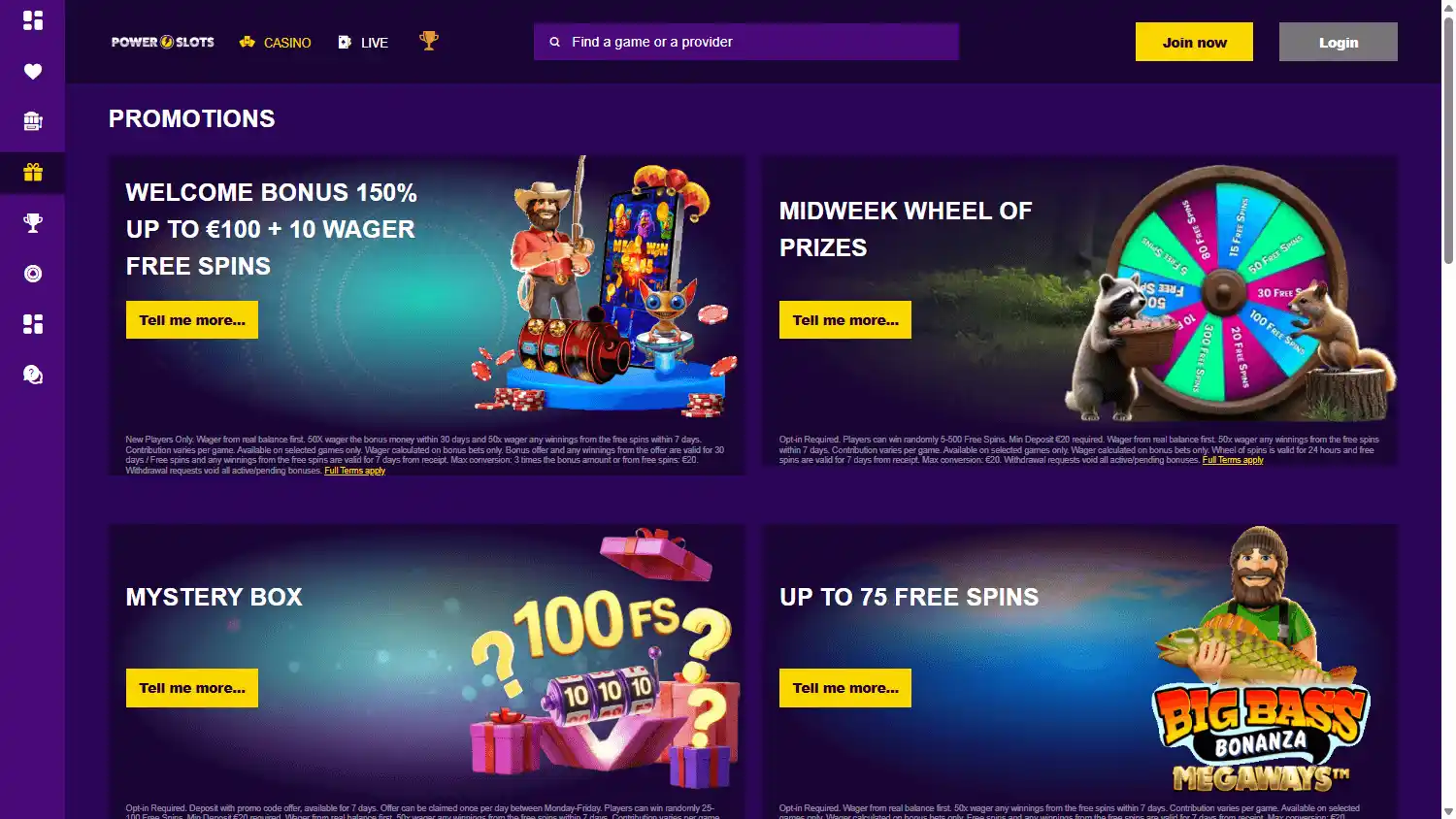PowerSlots Casino screenshot 3