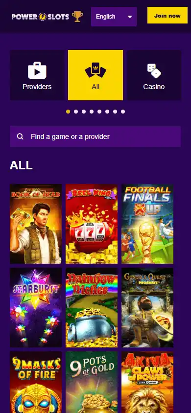 PowerSlots Casino screenshot 5