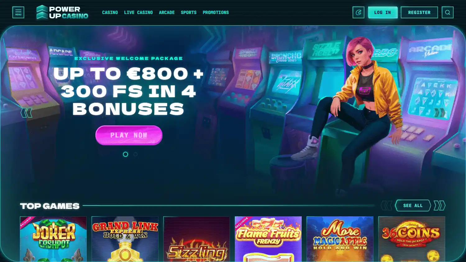 PowerUp Casino screenshot 1