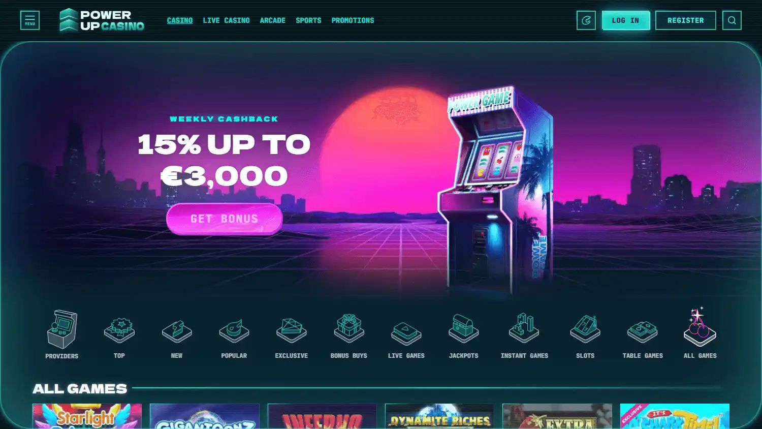 PowerUp Casino screenshot 2