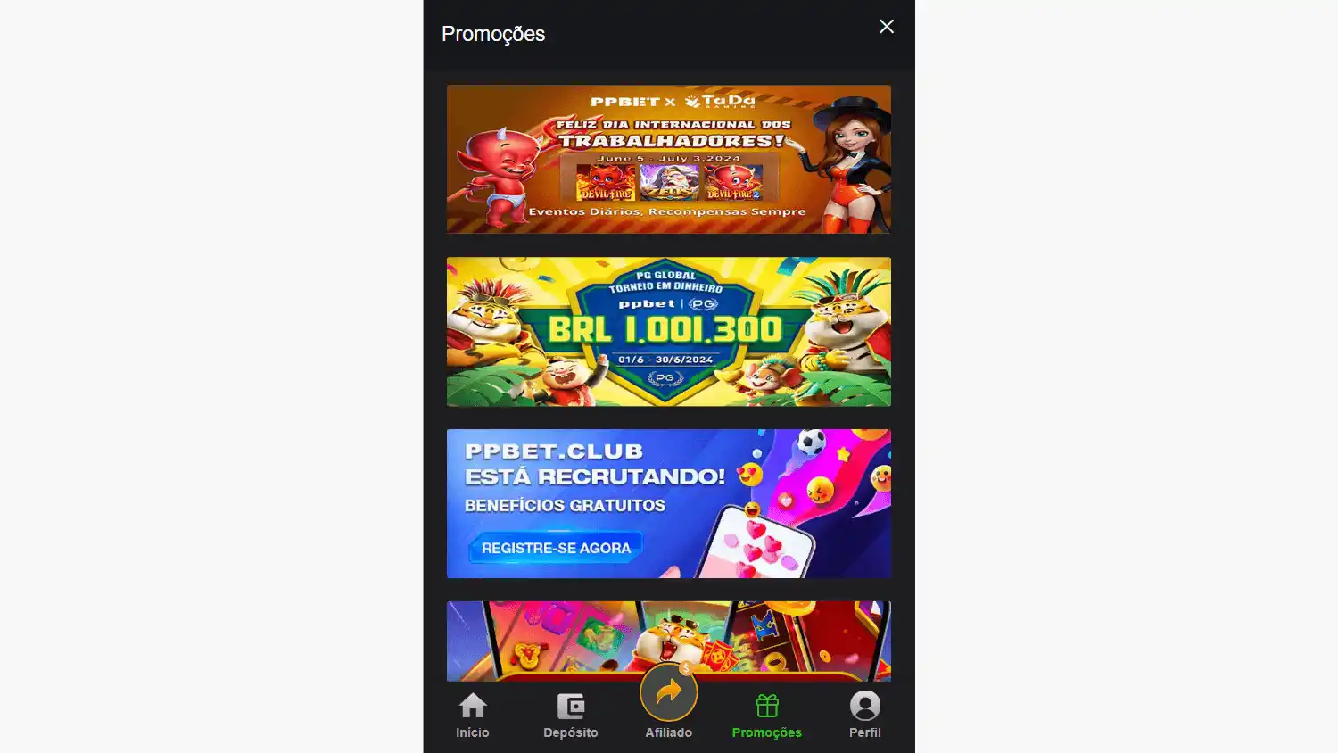 PP Bet Casino screenshot 2