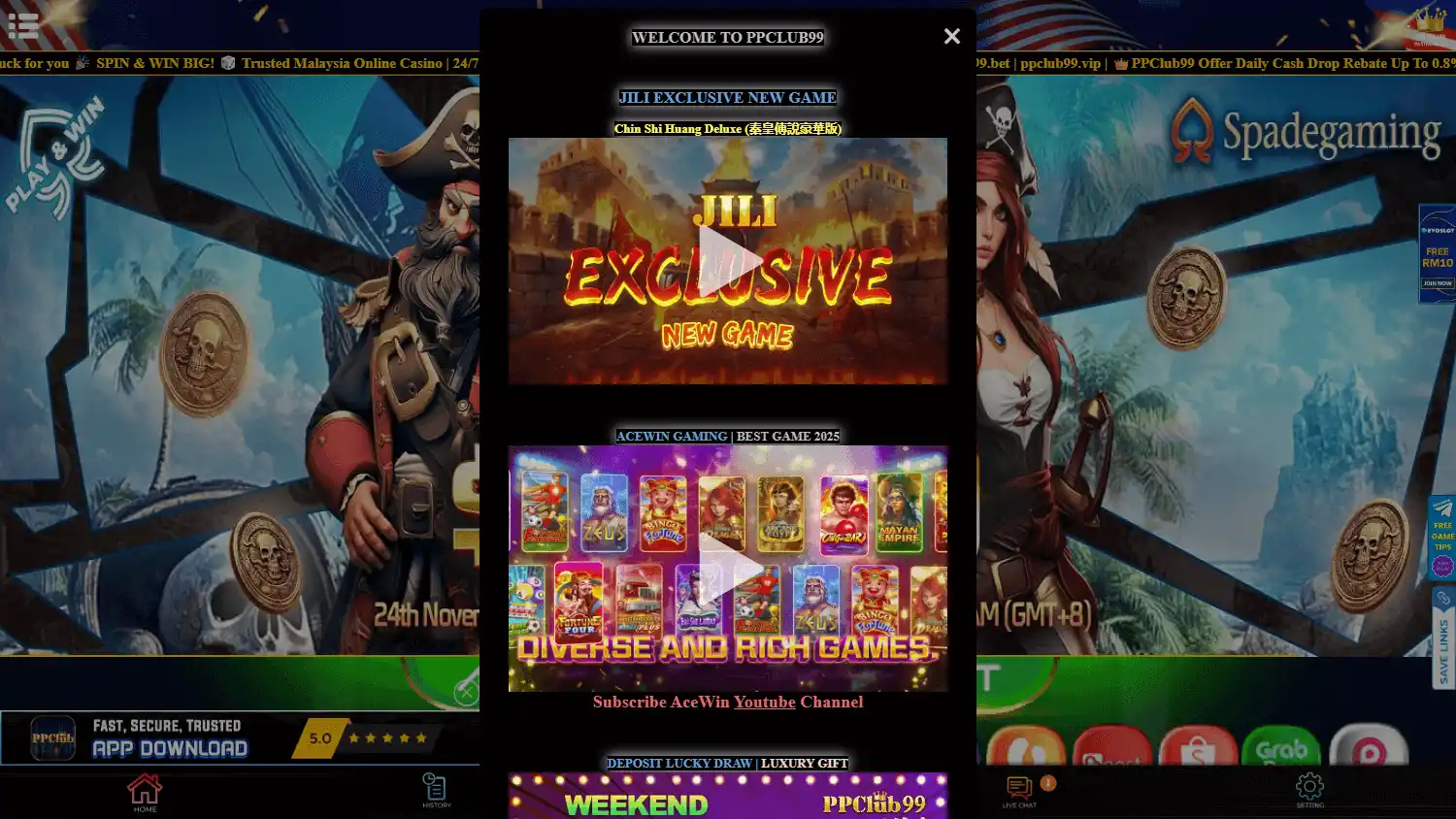 PPClub 99 Casino screenshot 1