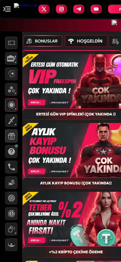 Pradabet Casino screenshot 5