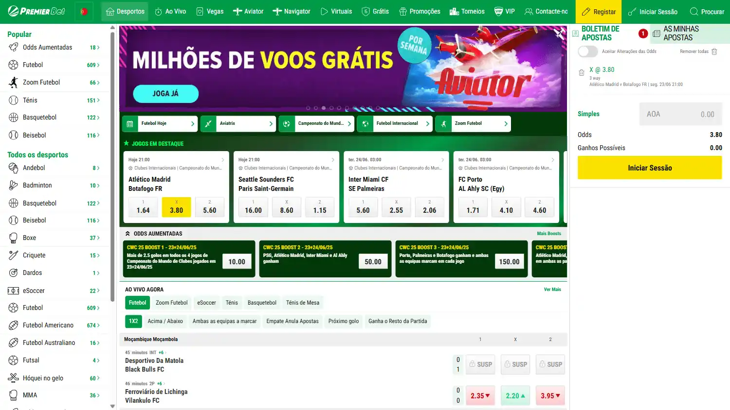Premier Bet Casino screenshot 1