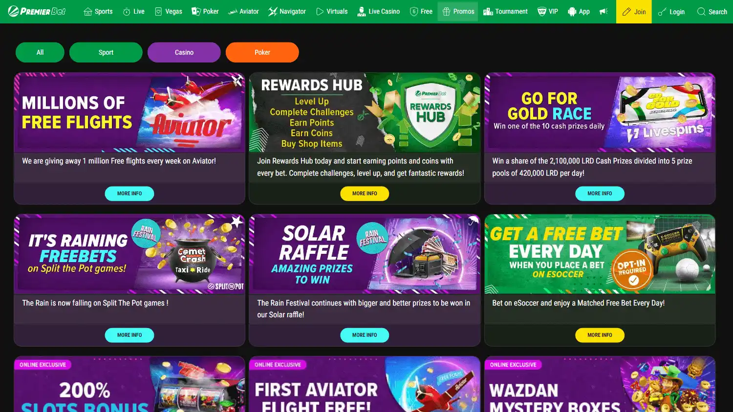 Premier Bet Casino screenshot 2