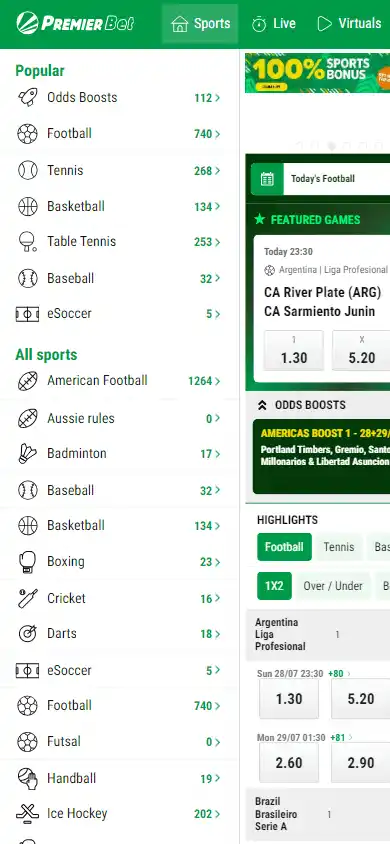 Premier Bet Casino screenshot 4