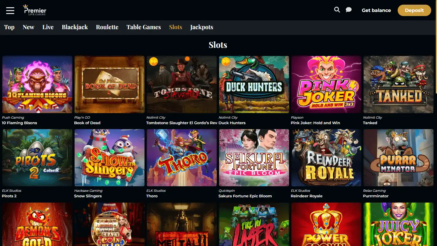 Premier Live Casino screenshot 2