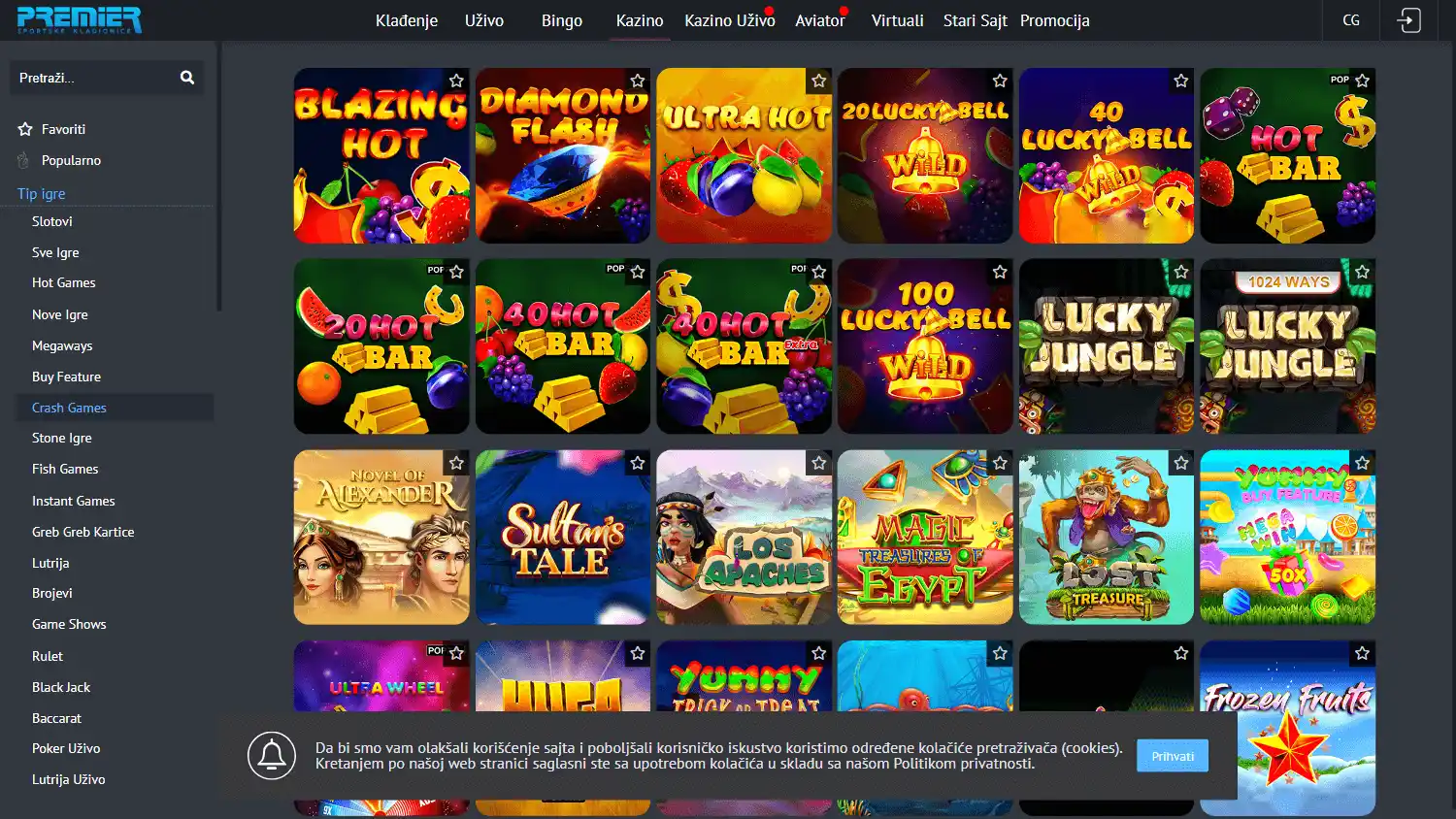 Premier Sportske Kladionice Casino screenshot 2