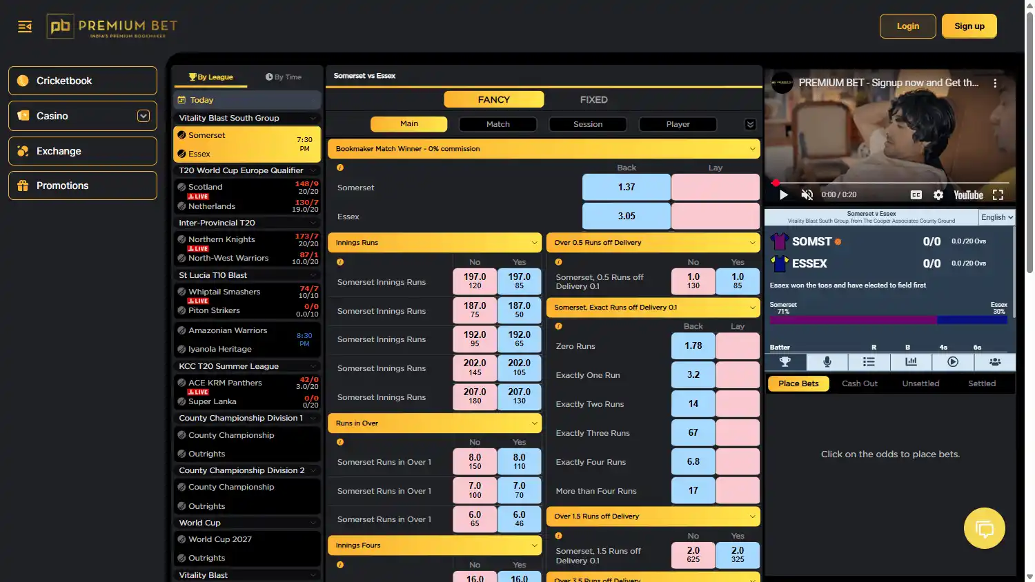 PremiumBet Casino IN screenshot 1