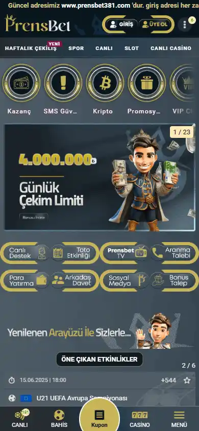 Prensbet Casino screenshot 4