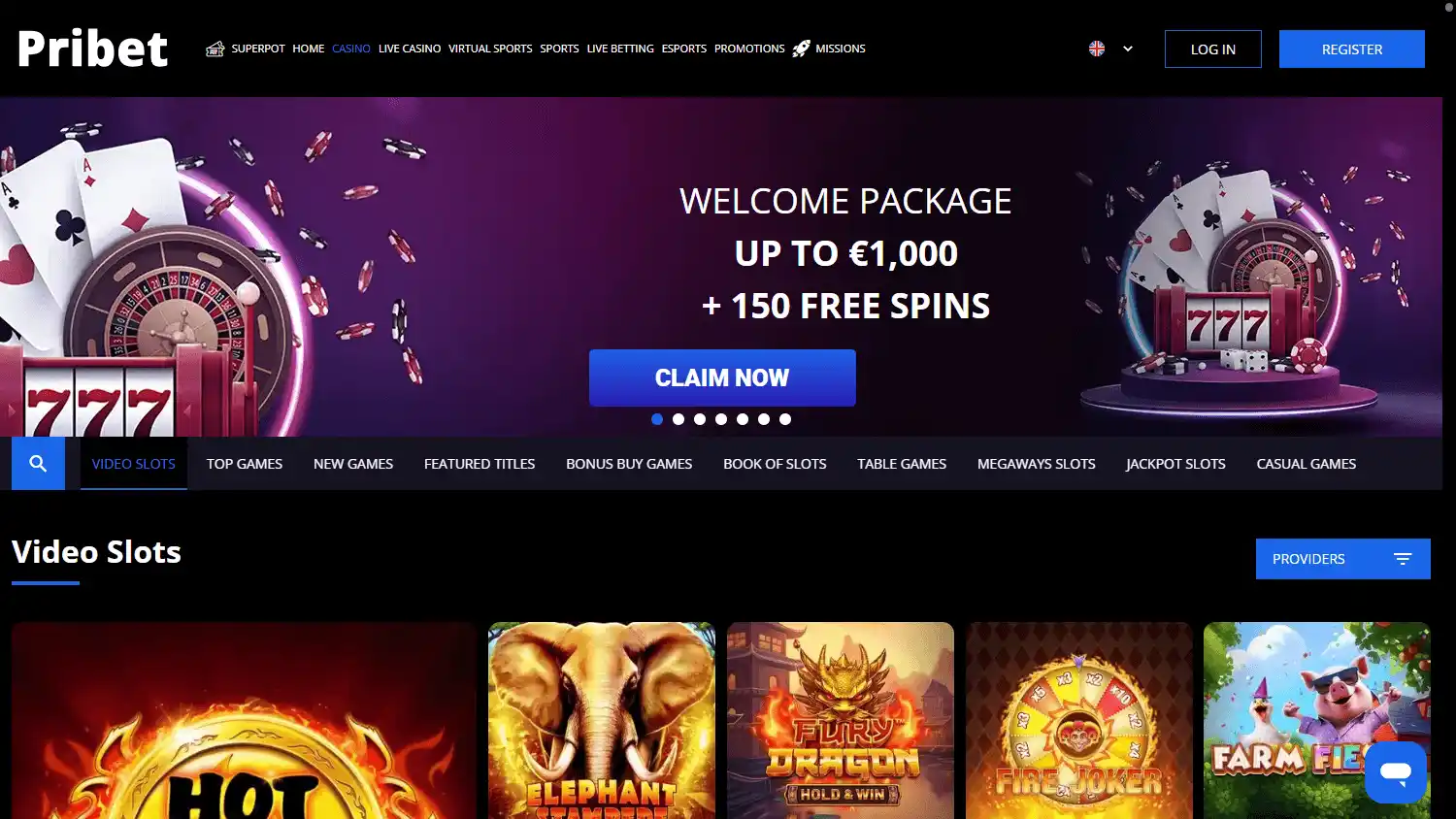 Pribet Casino screenshot 2