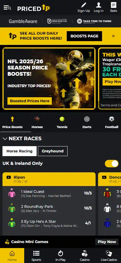 PricedUp Casino screenshot 3