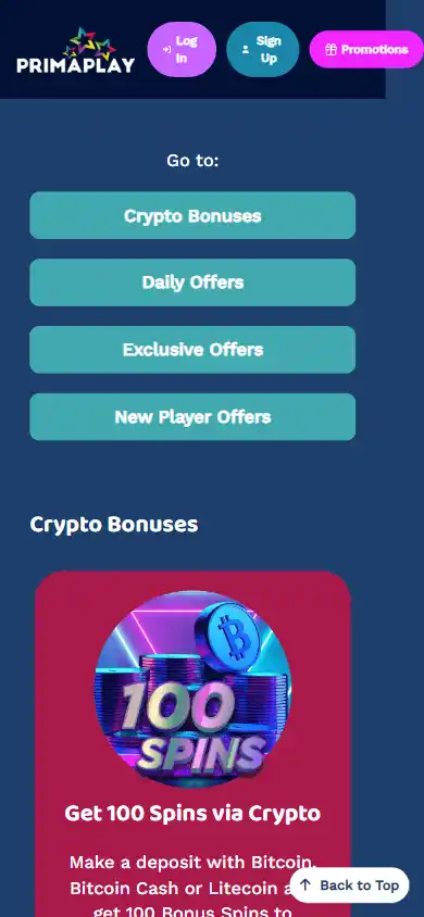 PrimaPlay Casino screenshot 6