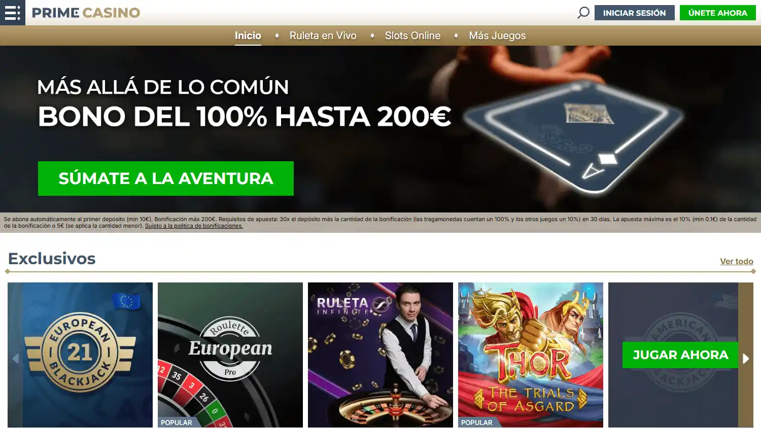 Prime Casino ES screenshot 1
