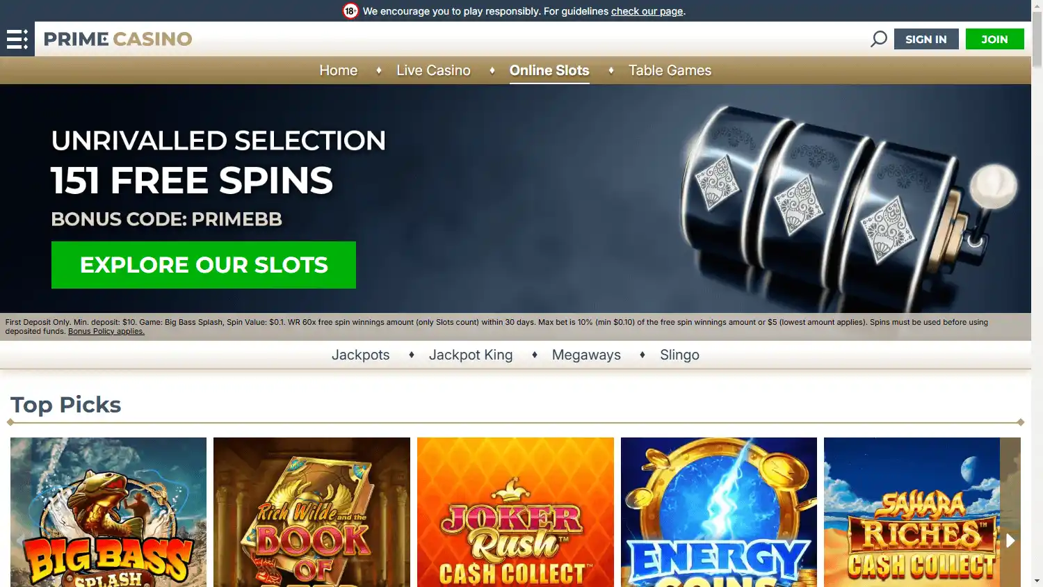 Prime Casino ES screenshot 3