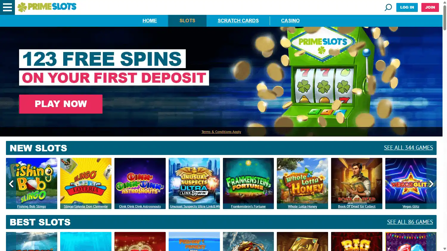 Prime Slots Casino UK screenshot 3