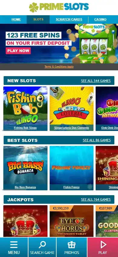 Prime Slots Casino UK screenshot 6