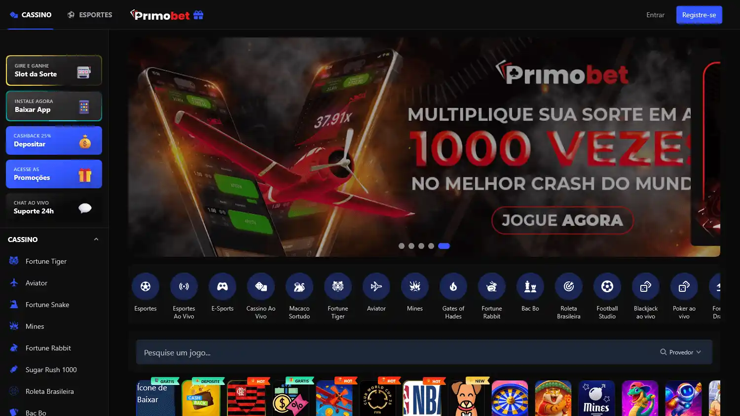 PrimoBet Casino screenshot 2