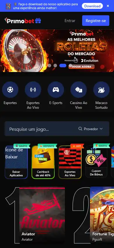 PrimoBet Casino screenshot 3