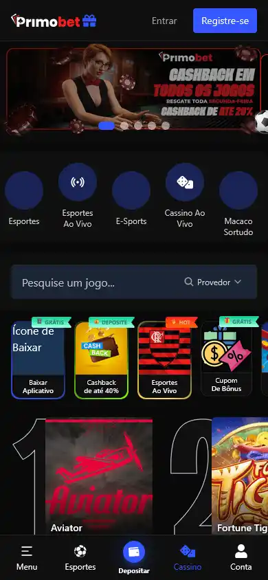 PrimoBet Casino screenshot 4