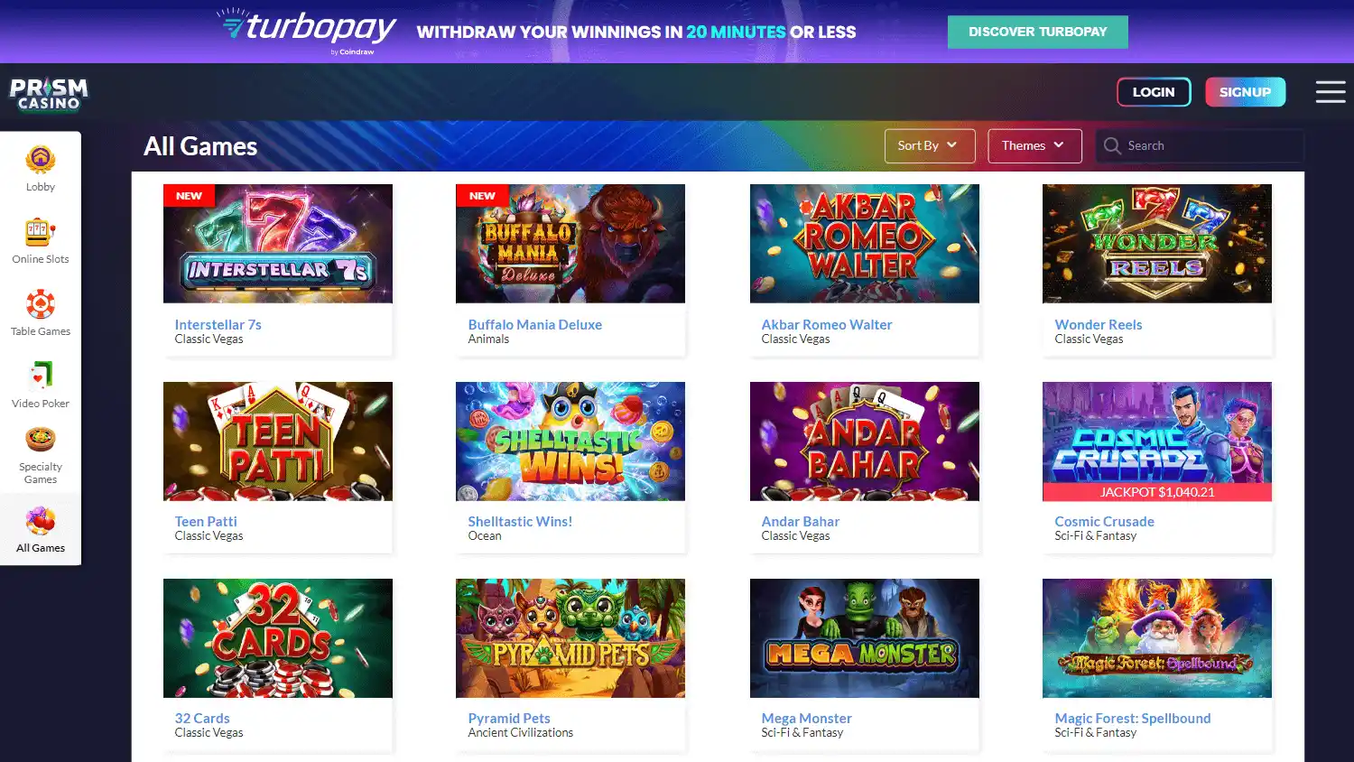 Prism Casino screenshot 1