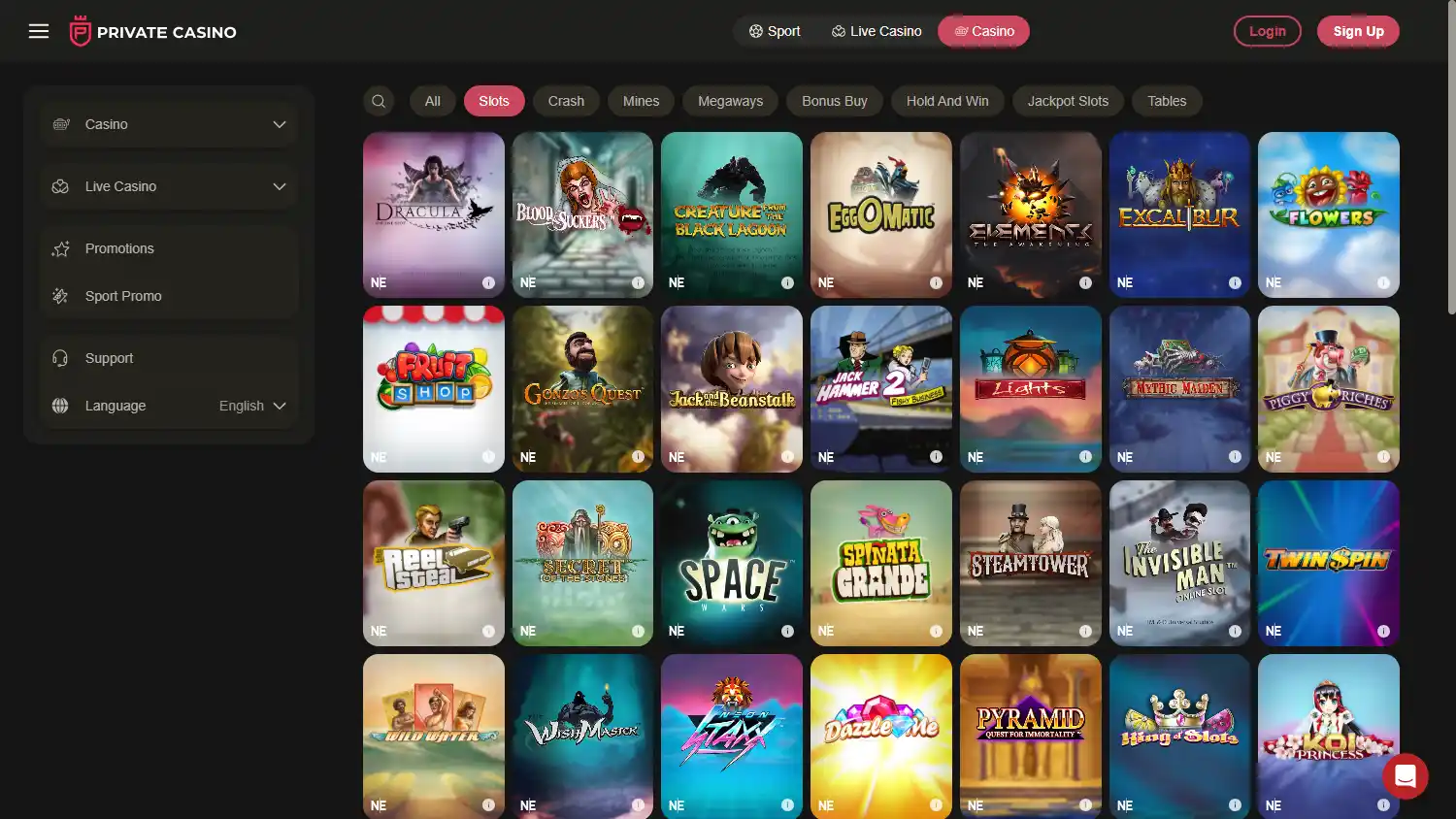 Private Casino screenshot 2