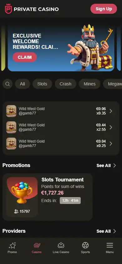 Private Casino screenshot 4