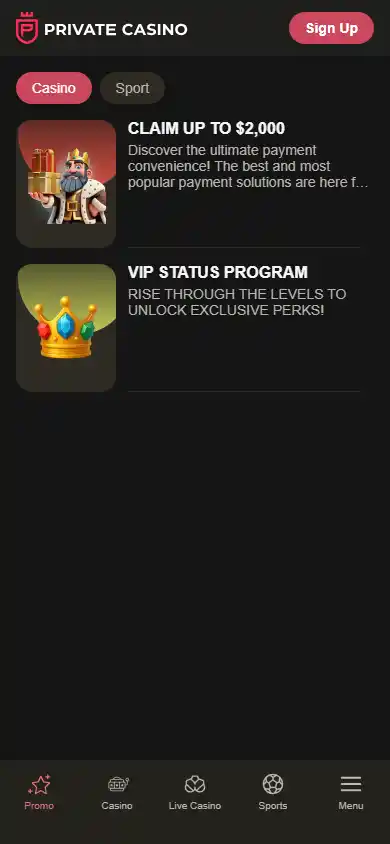 Private Casino screenshot 6