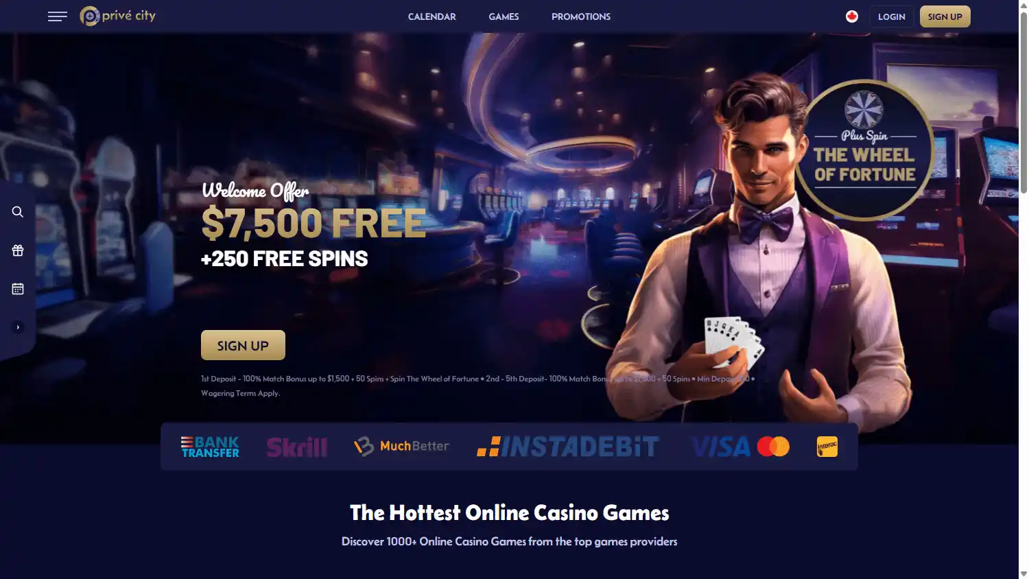 Prive City Casino screenshot 1