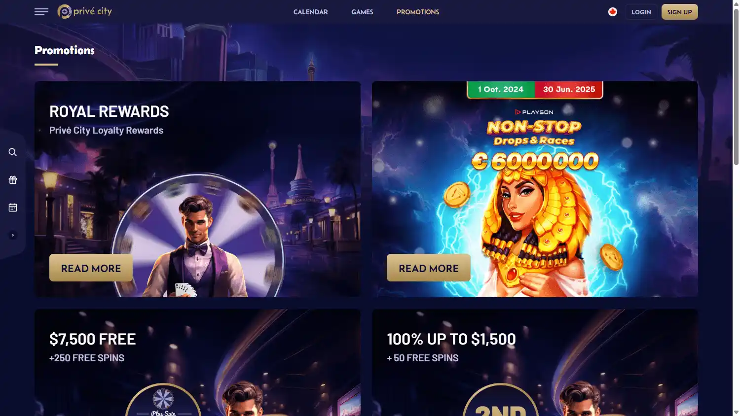 Prive City Casino screenshot 3